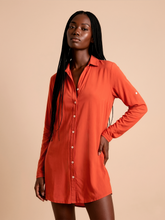 Charger l'image dans la galerie, Gallery: Uv Line Chemise Shirtdress Copenhagen Pitanga Upf50+