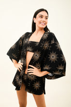 Charger l'image dans la galerie, Gallery: Uv Line Vêtement De Plage Kimono Shine-Preto Upf50+