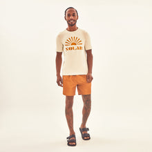 Charger l'image dans la galerie, Model Front: Uv Line Fitness Haut T-Shirt Solar Off White Upf50+