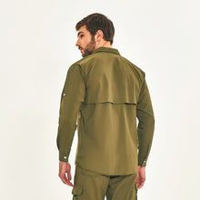 Charger l'image dans la galerie, Model Back: Uv Line Fitness Haut Tenerife Verde Militar Upf50+
