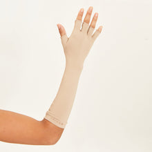 Charger l'image dans la galerie, Image 02: Uv Line Gants Long Gloves Uni Chocolate Upf50+
