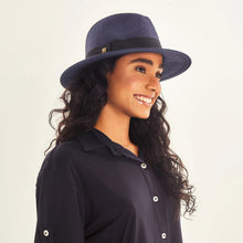 Charger l'image dans la galerie, Image 04: Uv Line Chapeau Panama Hat Shanghai Imp Uni Navy Blue Upf50+
