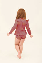 Charger l'image dans la galerie, Model Back: Uv Line Maillot De Bain Bébé Baby Shine Malva Up50+
