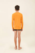 Charger l'image dans la galerie, Model Back: Uv Line T-Shirt Longsleeve Uvpro Kids Orange Upf50+

