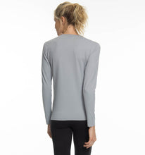 Charger l'image dans la galerie, Model Back: Uv Line T-Shirt Longsleeve Uvpro Fem Grey Upf50+
