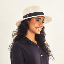 Charger l'image dans la galerie, Image 02: Uv Line Chapeau Panama Hat Shanghai Imp Uni White Black Upf50+
