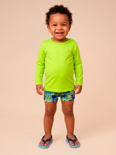 Charger l'image dans la galerie, Model Front: Uv Line T-Shirt Longsleeve Baby Yellow Fluor Upf50+
