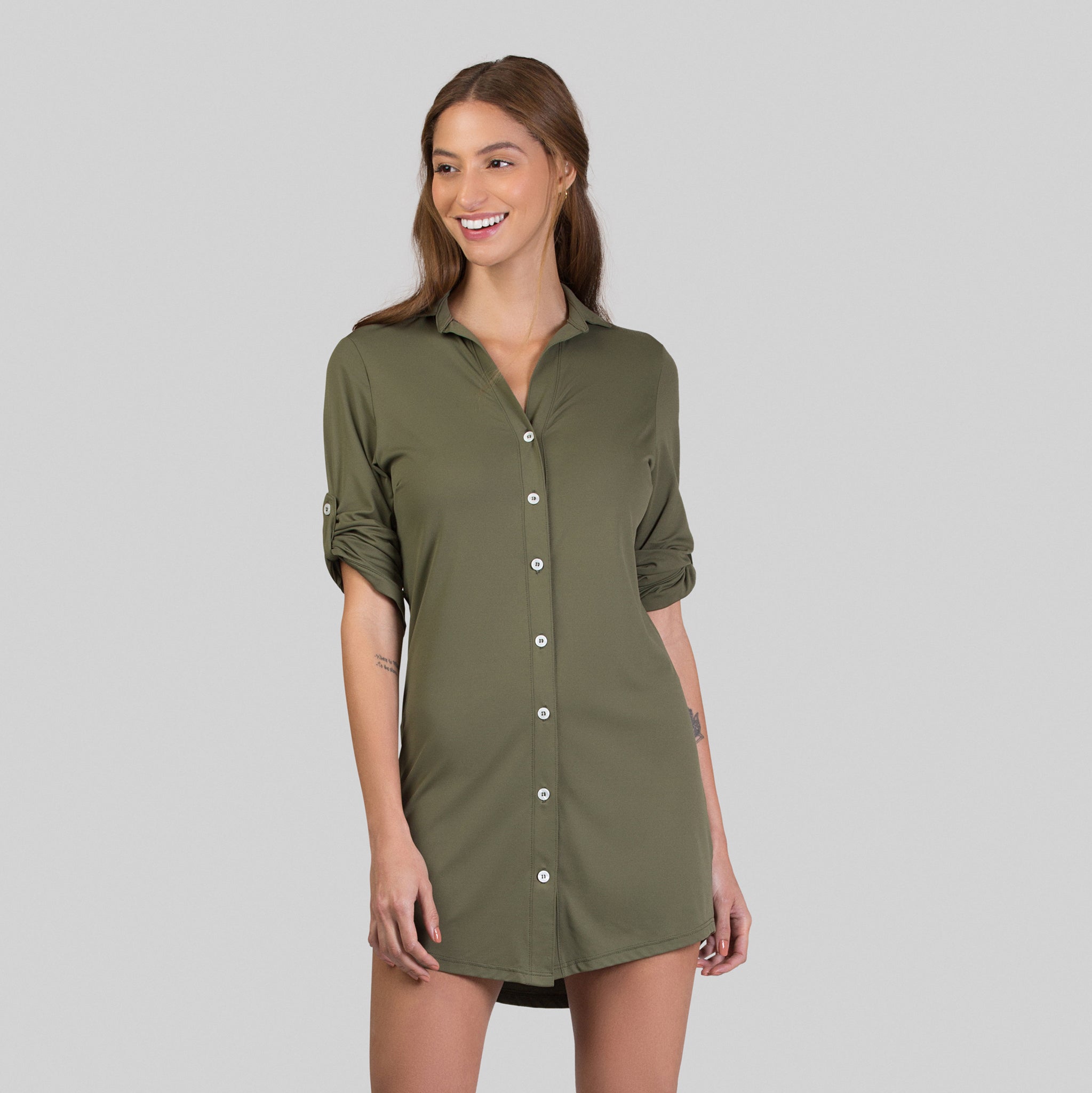 Chemise De Protection Solaire D'été Perspective Élegante, Chemisier Din