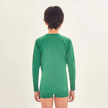 Charger l'image dans la galerie, Model Back: Uv Line T-Shirt Longsleeve Uvpro Kids Verde Brasil Upf50+
