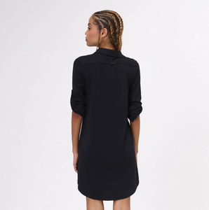Model Back: Uv Line Robe De Plage Copenhagen Fpu50+ Shirtdress Black Uv