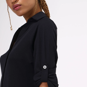 Image 04: Uv Line Robe De Plage Copenhagen Fpu50+ Shirtdress Black Uv