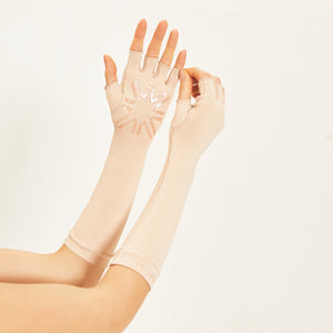 Image 04: Uv Line Gants Luva Longa Uni Bege