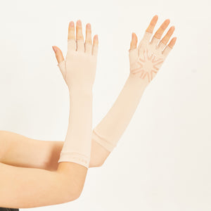 Image 05: Uv Line Gants Luva Longa Uni Bege