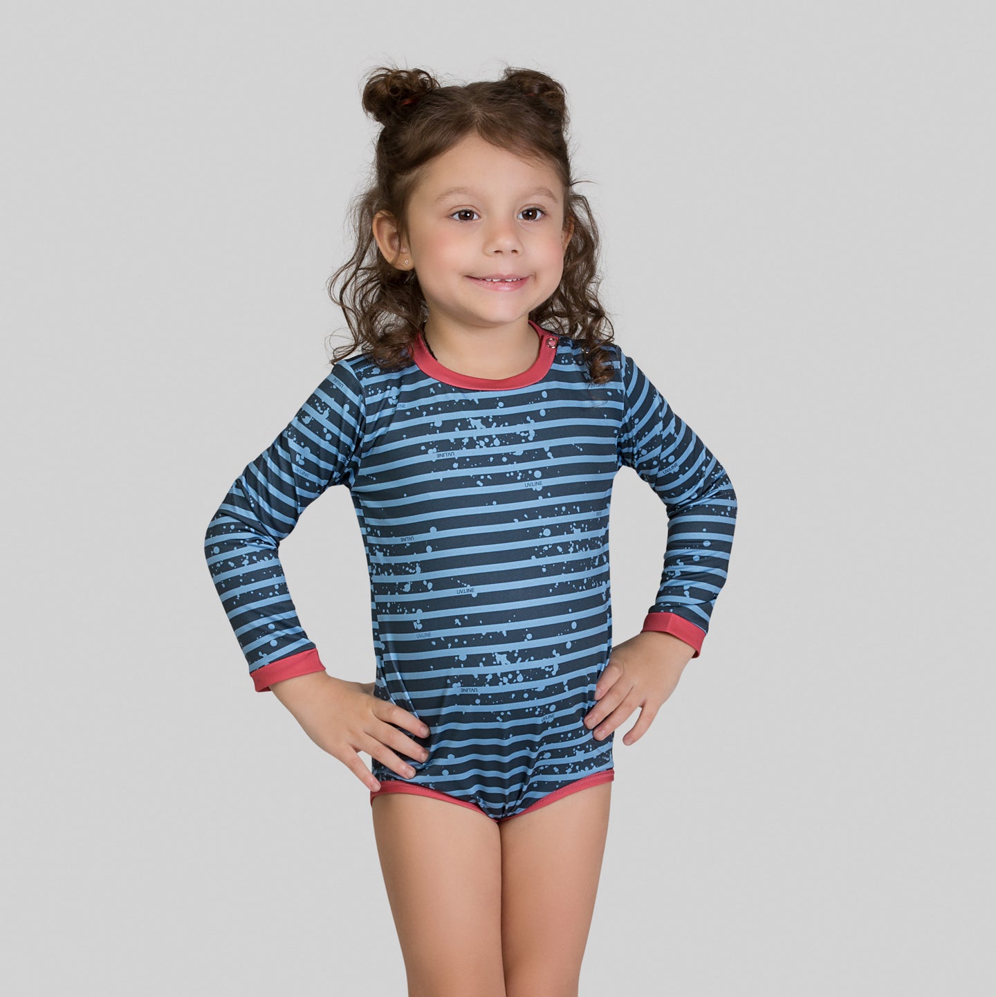 Gallery: Uv Line Maillot De Bain Bébé Macaquinho Baby Listras Upf50+