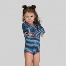 Charger l&#39;image dans la galerie, Image 08: Uv Line Maillot De Bain Bébé Macaquinho Baby Listras Upf50+

