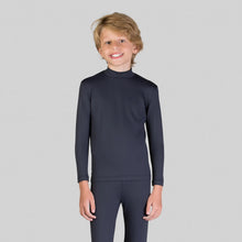Charger l&#39;image dans la galerie, Gallery: Uv Line T-Shirt Rash Guard Kids High-Neck Black Upf50+
