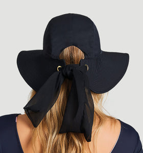 Model Back: Uv Line Chapeau Souple/Capeline San Remo Preto
