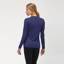Charger l&#39;image dans la galerie, Model Back: Uv Line T-Shirt Uvpro Br Ml Marinho Fem
