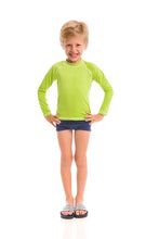 Charger l&#39;image dans la galerie, Kids FPU50+ UV Colors Long Sleeve T-Shirt Apple Green Uv

