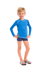 Charger l&#39;image dans la galerie, Kids FPU50+ UV Colors Long Sleeve T-Shirt Malibu Blue Uv
