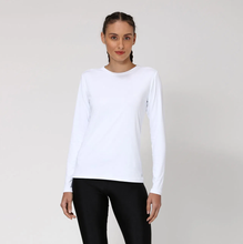 Charger l&#39;image dans la galerie, Women FPU50+ Uvpro Long Sleeve T-Shirt White Uv
